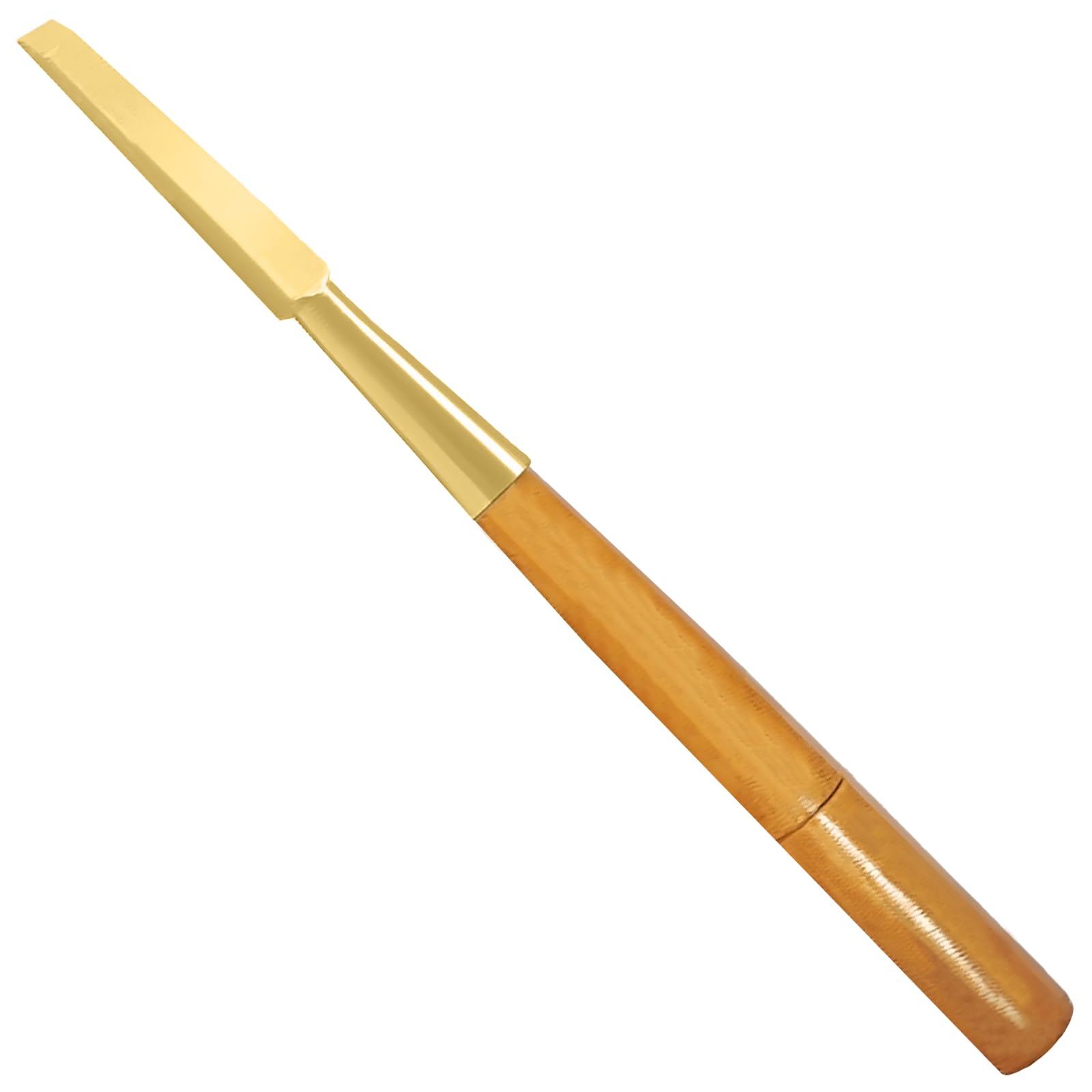 WEDO Ciseau à froid non étincelant de 27,9 cm, burin utilitaire en bois plat, lame de 1,6 cm de large, outil de sécurité sans étincelles, qualité industrielle, longueur 280 mm, aluminium bronze, norme