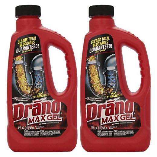 Drano Max Gel Clog Remover 32 oz (Pack of 2)
