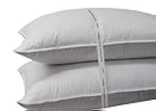 Royal Hotel Bedding Soft Down Pillow - 500 Thread Count Cotton Shell, Down Pillow Soft, Standard/Queen Size, Soft, Set of 2