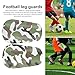 cdar 1 Pair Mini Soccer Shin Guards Camouflage Kids Teens Adults Players Miniature Shin Pads Protectors Football Games Protective Equipment S