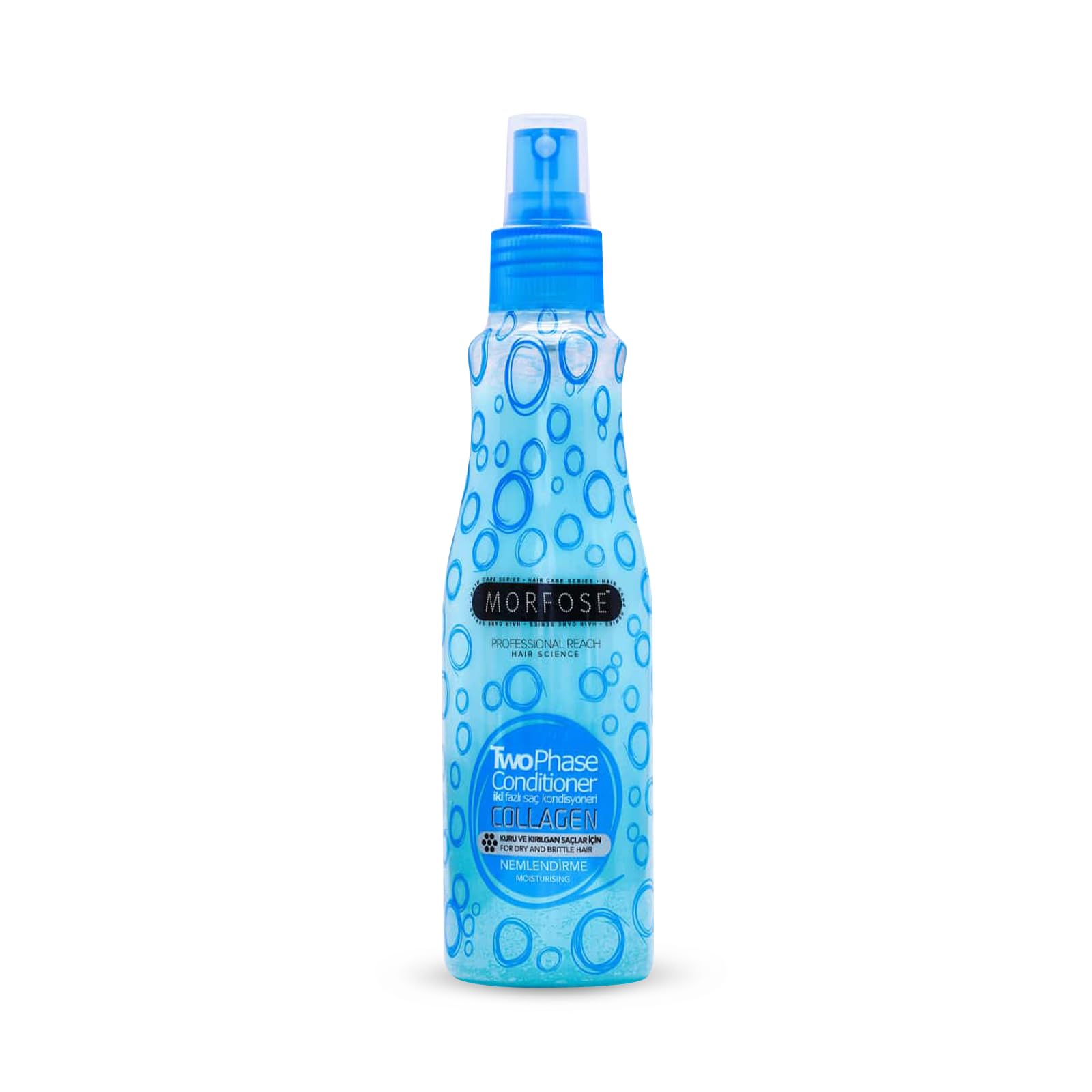 Morfose Collagen 2-Phasen Leave-In Conditioner Spray 220ml – Haarpflegespülung - Haarpflege für trockenes & sprödes Haar – feuchtigkeitsspendend, stärkend & hitzeschützend