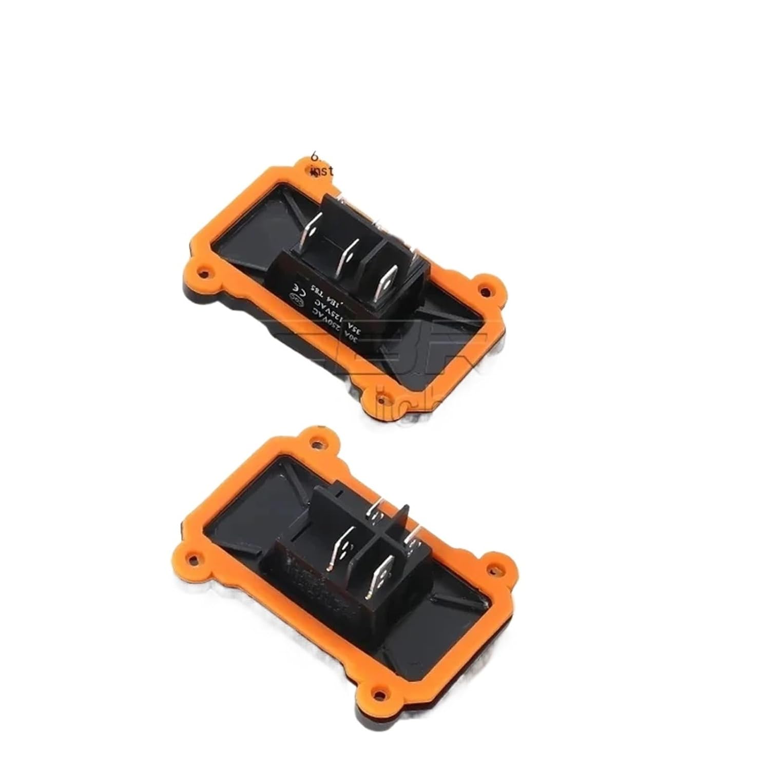 1pcs Waterproof Marine Rocker Switch with LED Outdoor Junction Box Inline Power Cord Power Switch IP65,12V/24V/220V, Screw Wiring 25A(Dark Purple)