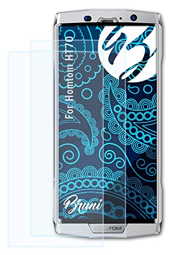 BruniScreen Protector compatible with Homtom HT70 Protector Film, crystal clear Protective Film (2X)