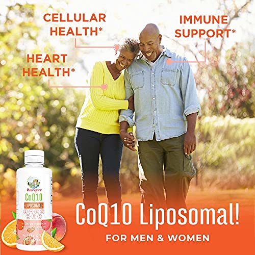 Coq10 Liquid Vitamin | Coenzyme Q10 Heart Health Supplement | Coq10 Supplement For Mitochondrial Support & Immune System | Vegan Non-Gmo Immune Support Supplement | 45 Servings | Pack Of 1 #TOP1
