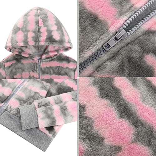 V.&Grin Girl Zip Up Hoodie Sweatshirt Soft Fuzzy Fleece Jacket With Pocket For Girls 5-16 Years #TOP3