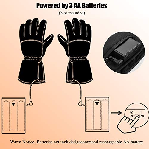 Lersgo Electric Heated Gloves,2020 Newest Waterproof,Winter Warm Glove For Cycling Hiking Hunting Ski Snowboarding,Motorcycle,Hand Warmer For Men And Women L #TOP6