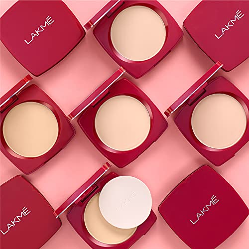 Lakme Forever Matte Compact, Smooth Finish, Lightweight Compact Powder That Lasts for 12 HrsFor A Natural Even Toned Look, Pearl, 9g 6