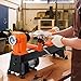 VEVOR Benchtop Wood Lathe, 10 in x 18 in, 0.5 HP 370W Power Wood Turning Lathe Machine, 5 Variable Speeds 780/1320/1920/2640/3840 RPM with Rod Injection Wrenches Faceplate Foot Pads, for Woodworking