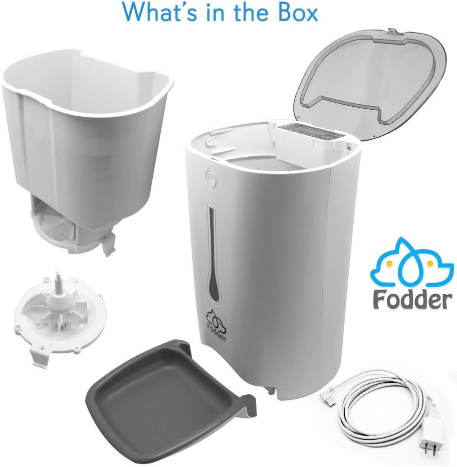 SereneLife Automatic Dog Feeder, Programmable Dispenser with Voice Recording, Adjustable Dispense, LCD Display, Cat Feeder Automatic for Optimal Feeding Schedule