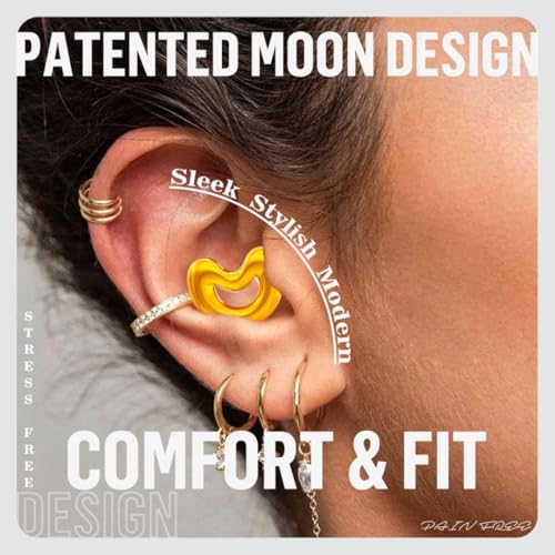 Relaxcharm PRO Konzert Ohrstöpsel,19dB Festival Ohrstöpsel für Konzerte und Musik, Earplugs Festival Wiederverwendbar & Hypoallergenes, 4 Größen XS/S/M/L ear plugs für Sport,Nachtschwärmer