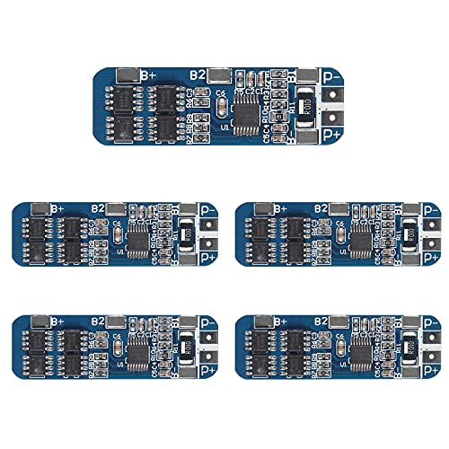 AEDIKO 5pcs 3S 10A BMS 18650 BMS Charger Module Li-ion Lithium Battery Protection Board Li-ion Charger Protection Module Over-Discharge/Over-Current