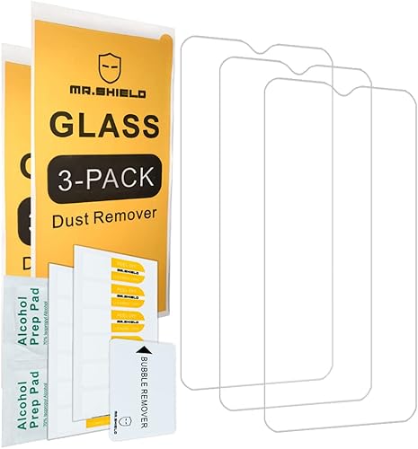 Miniatura 2 de Mr.Shield Paquete de 3 Diseñado para Motorola (Moto G Pure) 6.5 pulgadas vidrio templado vidrio japonés con dureza 9H protector de pantalla con