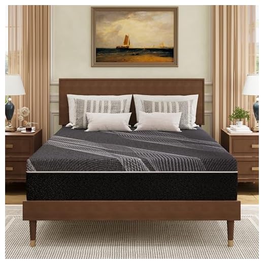 Dyonery Queen Size Mattress, 10 Inch Gel Memory Foam, Cooling & Back Pain Relief, CertiPUR-US Certified, Fiberglass Free, Foam Made in USA, Medium