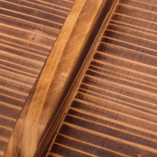 Upkoch Japanese Omelette Pan Lids Wooden Wok Lids Rectangle Tamagoyaki Pan Wood Lids Camping Frying Pot Lid For Egg Roll Pan (Coffee) #TOP3