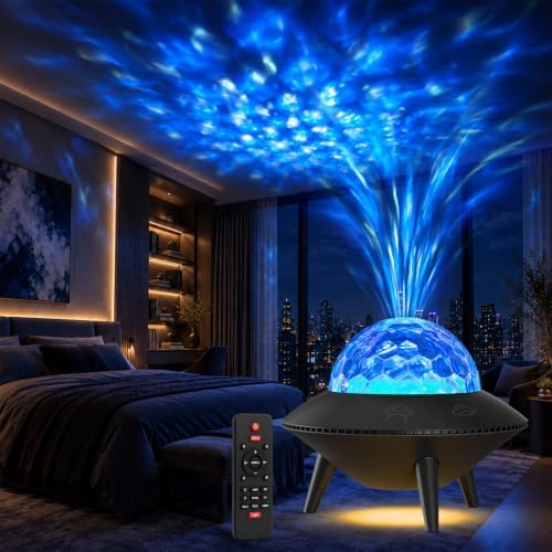 (-36%) Fokky Sternenhimmel Projektor Kinder,UFO Nachtlicht Galaxy Projector Led