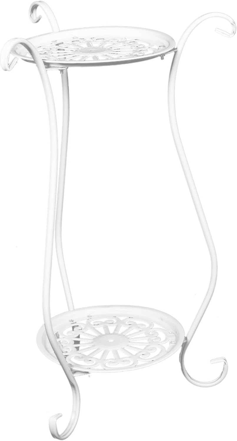 Bird Bath Stand 23.6 Inch Iron Base for Outdoor Garden