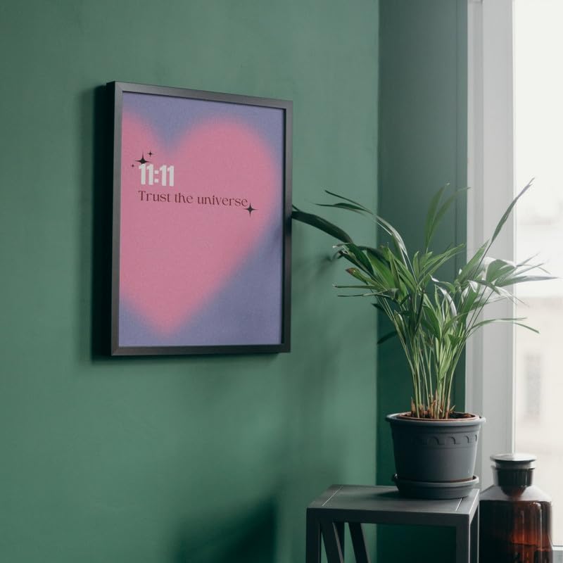 Image of Wall Framed Posters | 8x12 inch size | Motivational Quotes Posters |Motivational Photo Frame 11:11 - Trust the Process | Inspirational Wall Decor for Home, Office & Bedroom | Positive Vibes Gift