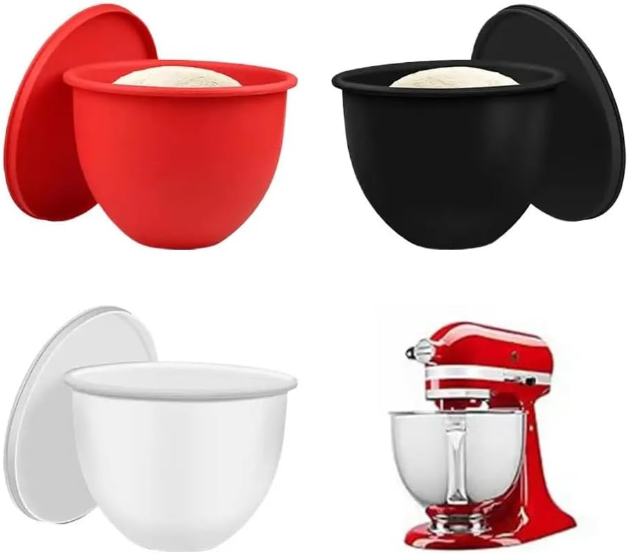 Black Red White silicone Mixer Bowl Liner ForTilt Head 5 Quart Blender Accessories Kitchen Useful Cuisine Gadget(3PCS)
