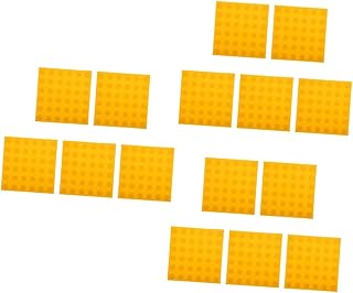 Totority 15 Peças Telhas De Calçada De Tijolo Cego Telhas De Piso Cegas De Plástico Telhas Quadradas Telhas De Entrada De Automóveis Telhas De Pavimento Telhas De Silicone Texturas De