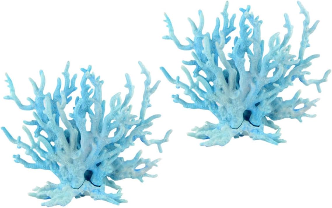 Angoily 6pcs Artificial Coral Aquarium Ornament Lifelike Resin Coral for Fish Tank Decor for Fresh and Easy to Clean and Maintain