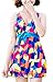 Women's V-Neck Beach Swimsuit One-Piece Backless Swimwear Boy Short Swimdress
