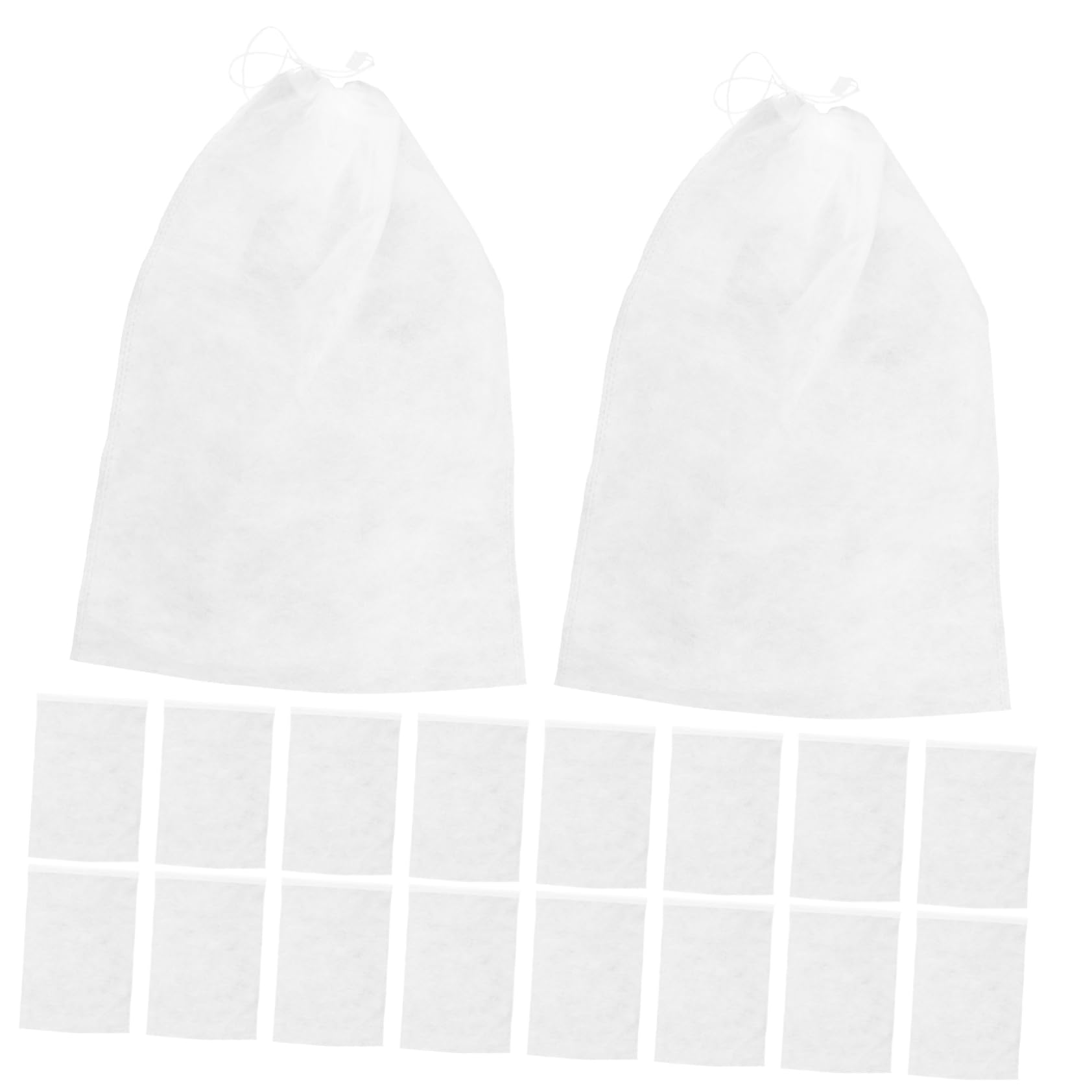 Holibanna 50 Sacchetti per Scarpe da Viaggio Coulisse Non Tessuto Bianco, Leggeri e Facili da Identificare, per Casa e Viaggi, 32x48cm