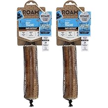 ROAM Pet Treats Ostrich Bone for Dogs Pack of 2 for Medium and Large Breeds Long Lasting Ostrich Trachea Dog Chews