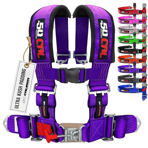 Purple 4-Point Racing Harness for Bucket Seats