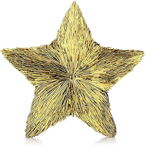 com-four® étoile décorative 3D dorée Cover