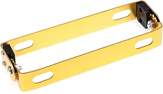 para Fender Eliminator Marco para Matrícula Ajustable para Motocicleta, 6 Colores, Soporte De Placa Matrícula, Accesorios Universales para Motocicleta Portamatriculas Soporte(Yellow)