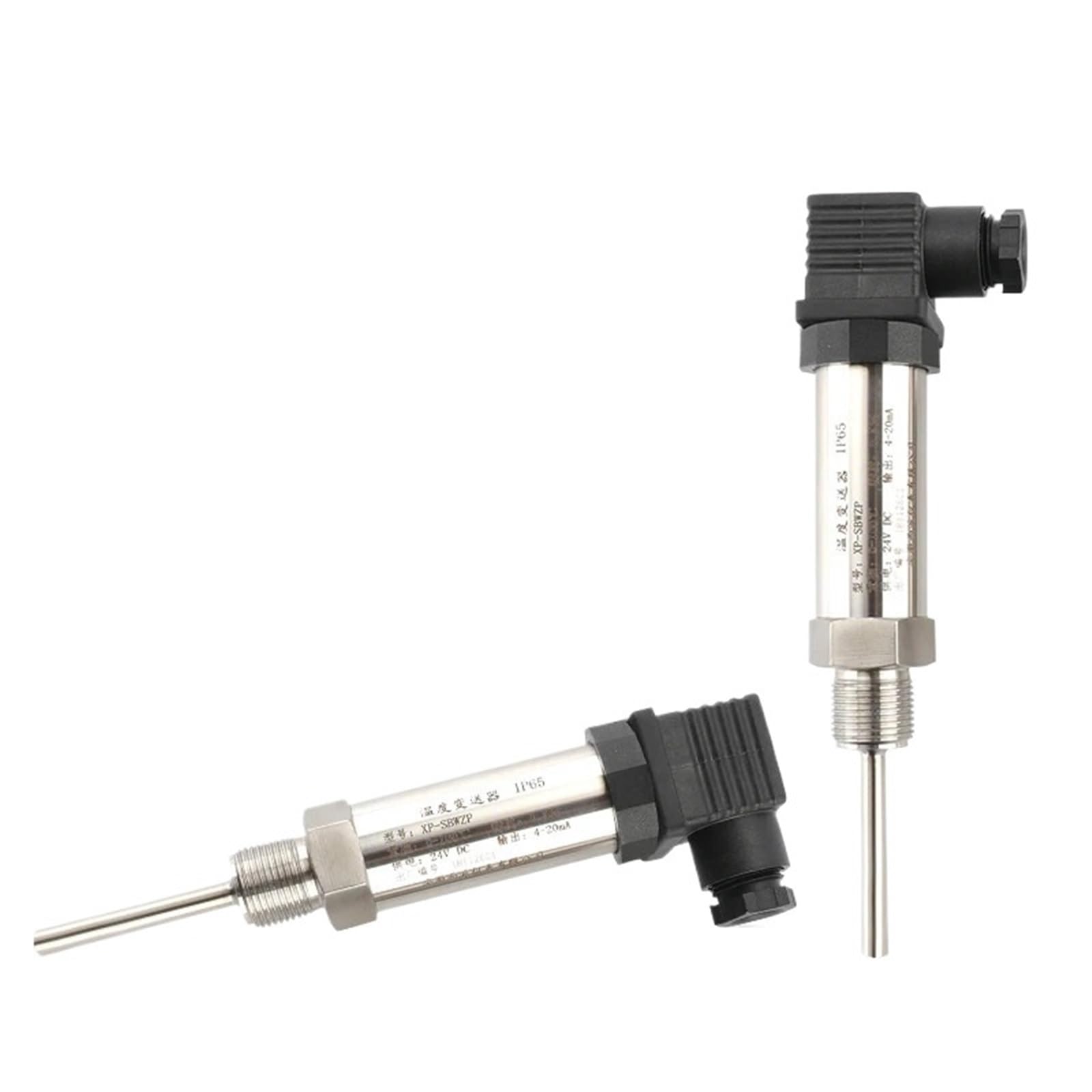 Transmisor de sensor de temperatura PT100 integrado de salida RS485 (negro, 50 mm)