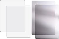 Vista 23 de BAOFALI 6 unidades/3 pares de almohadillas de corte estándar para máquina de troquelar; placas de corte de plástico de policarbonato transparente