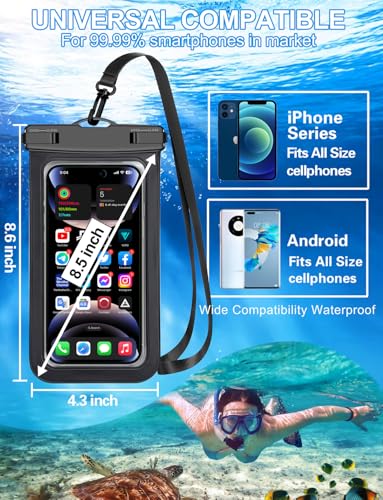 58% Off Famoby 5-Pack Waterproof Phone Pouch - IP68 Protection