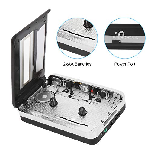 Cassette Player Tape To MP3 Converter Via USB Retro Walkman Auto Reverse Portable Audio Music Tape Player