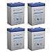 PS-640 SLA BATTERY 6v 4.5AH F1 Terminal - 4 Pack