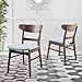 Christopher Knight Home Idalia Dining Chairs, 2-Pcs Set, Mint / Walnut Finish