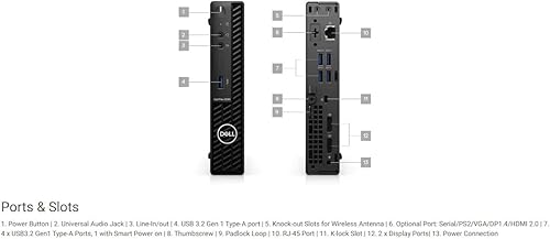 Miniatura 5 de DELL 2022 Optiplex 3090 Micro Form Factor Business Desktop, Intel Core i5-10500T, 16GB RAM, 512GB PCIe SSD, DisplayPort, RJ-45, Wi-Fi 6, Bluetooth,