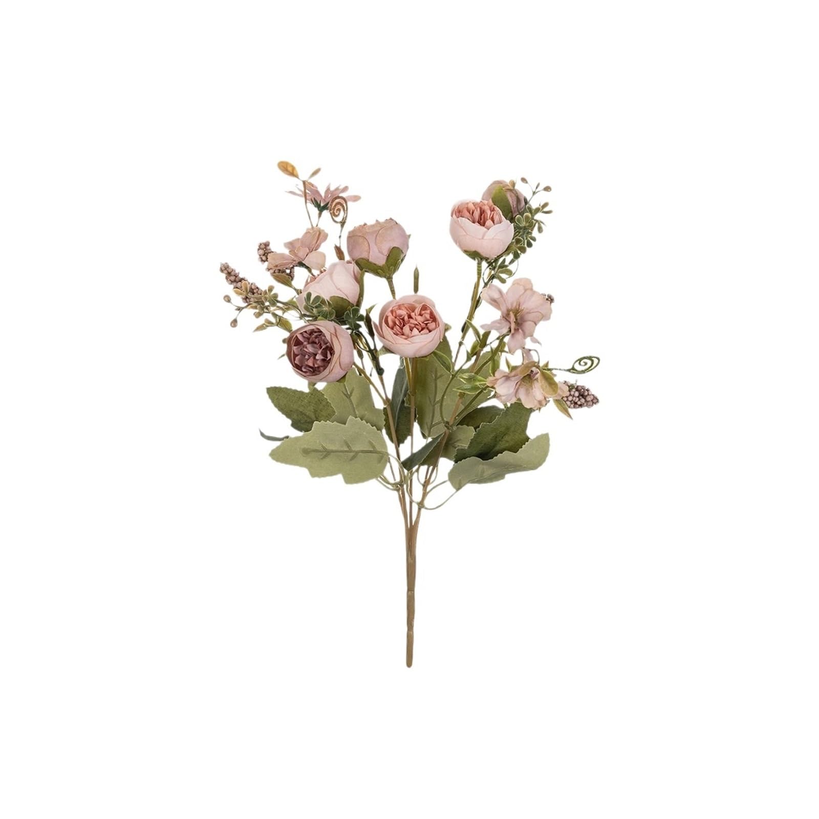 Flores artificiales decoración boda flexibles en ramos de 1 y 5 unidades para pared