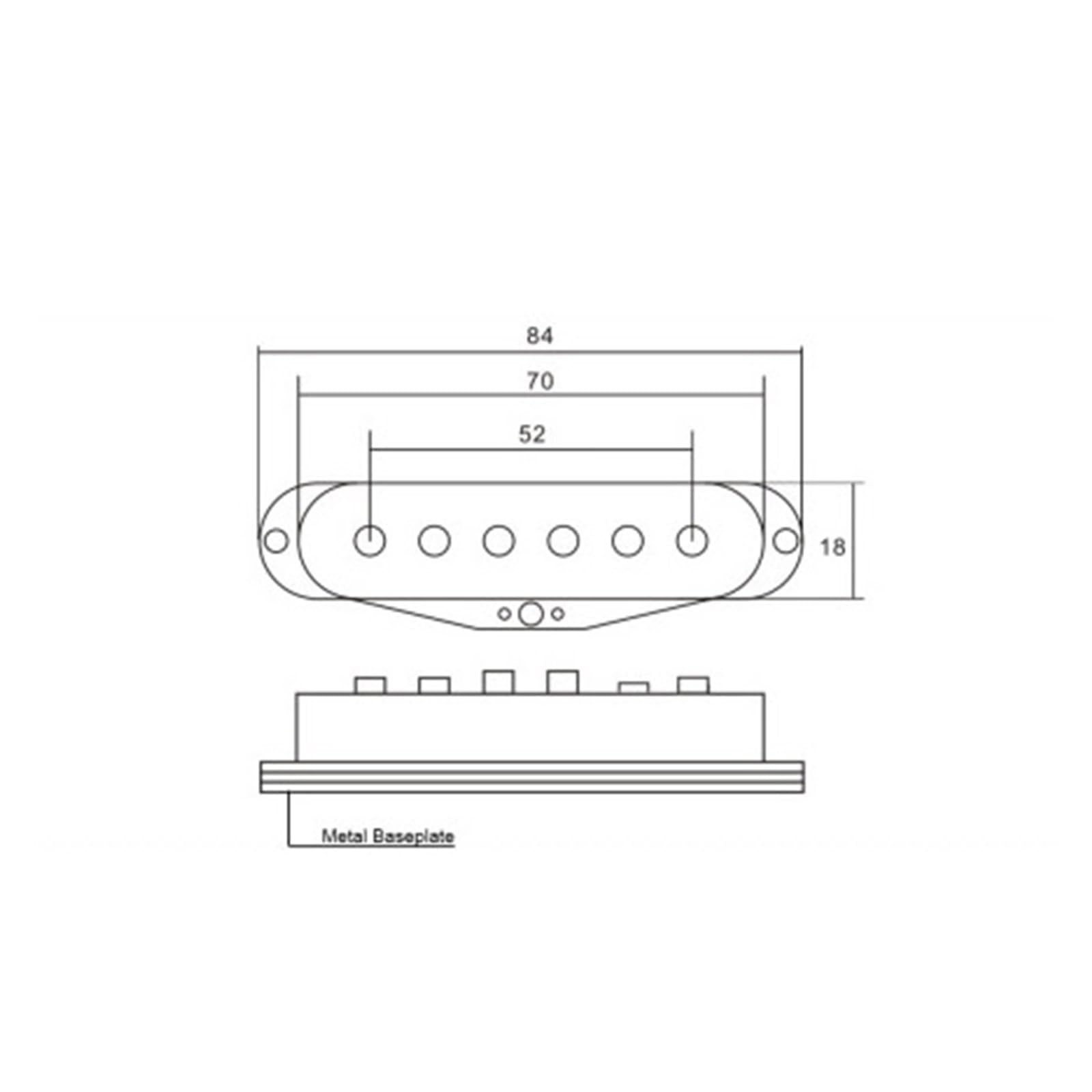 Przetworniki Gitarowe Przetwornik Single Coil Do Gitary Akustyczno Elektrycznej Z Przeplotem Magnetycznym Z Klipsem Z Płyty Pilśniowej I Futerałem(Middle)