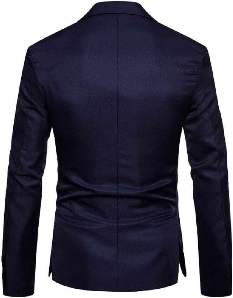 Men's Blazer Lightweight Casual Solid One Button Slim Fit Sport Coat - Image 3