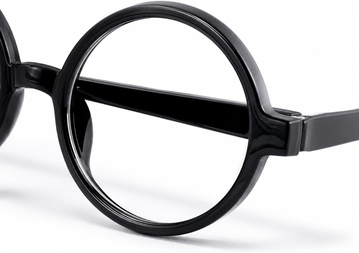 4PCS Retro Round Wizard Glasses Vintage Cosplay Eyeglasses Costume