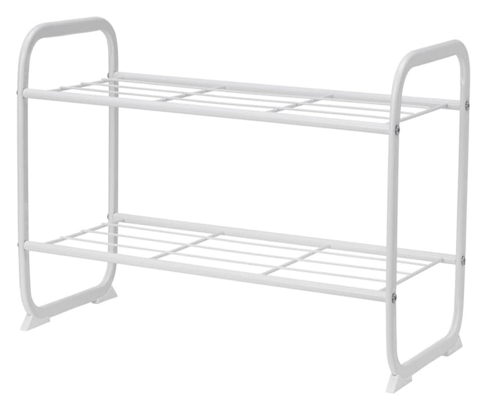 Schuh-Organizer-Regal, stapelbar, 2-stufiges Schuhregal, Stoff-Schuhregal, stabiles Lagerregal for 3–6 Paar Schuhe, Regal for den Eingangsbereich