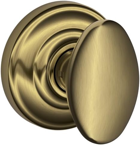 Miniatura 3 de Schlage F10 V SIE 716 Sienna - Pomo de puerta para pasillos y armarios, bronce envejecido