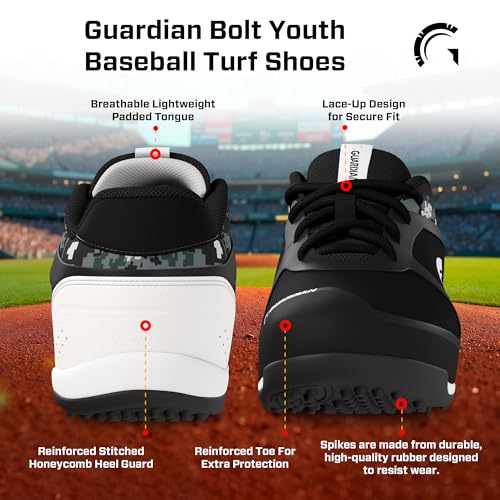 image for Guardian Baseball Guardian Bolt Youth Baseball Turf Shoes - Baseball C