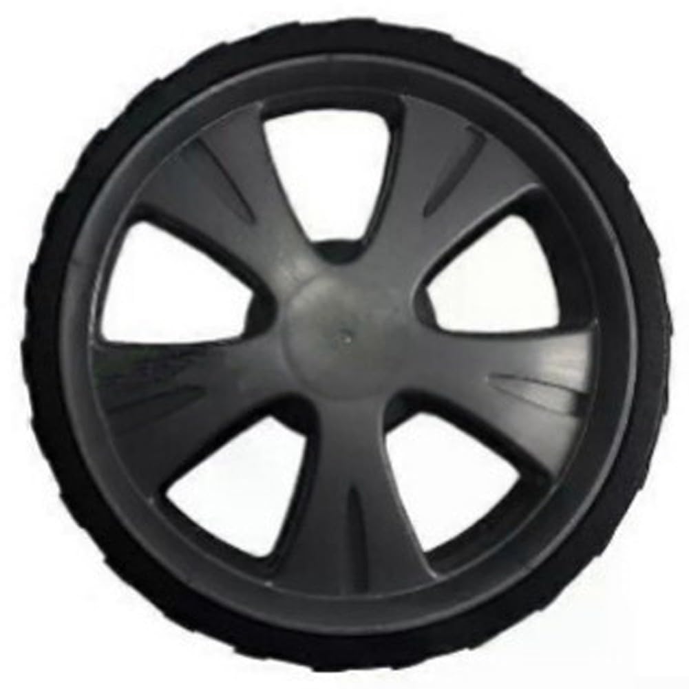 for AL-KO Compatible Lawn Mower Wheel Replacement for Models 5.17 5.18 51.0 51.7 51.8 527 51.3 51.4 51.5 5200 Garden Equipment Spare Part with Enhanced Traction Black PP Material