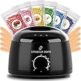 Wax Warmer Pro Hair Removal Hot Natural Flavor Hard Beans Wax Melt Machine Home Painless Rapid Self Waxing Spa Kit Electric Pot Heater for Women Men for Body Face Bikini Legs
