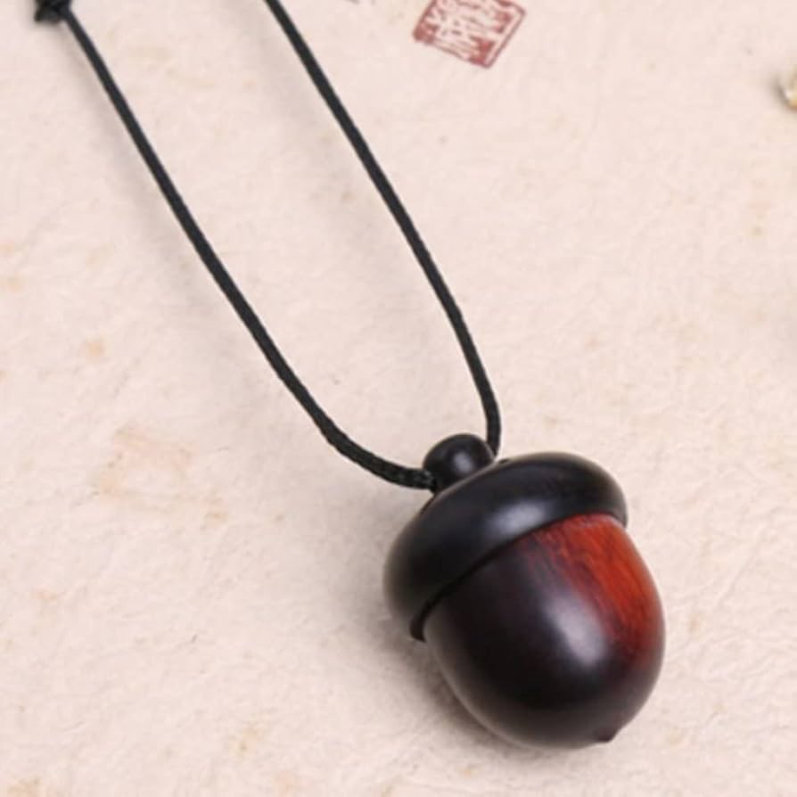 Amazon.co.jp: ヴィンテージ どんぐりペンダント ネックレス 開閉式