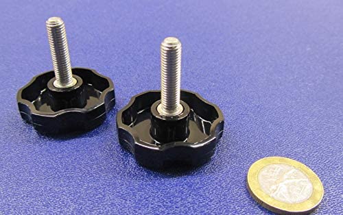 Stainless Rosette Thumb Screws FT 1/4"-28 x 1.00" Length 10 Pcs
