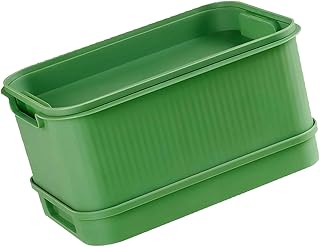 Two Tier Sprouting Tray for Bean Sprouts Indoor PP Planter with Water Collection Tray