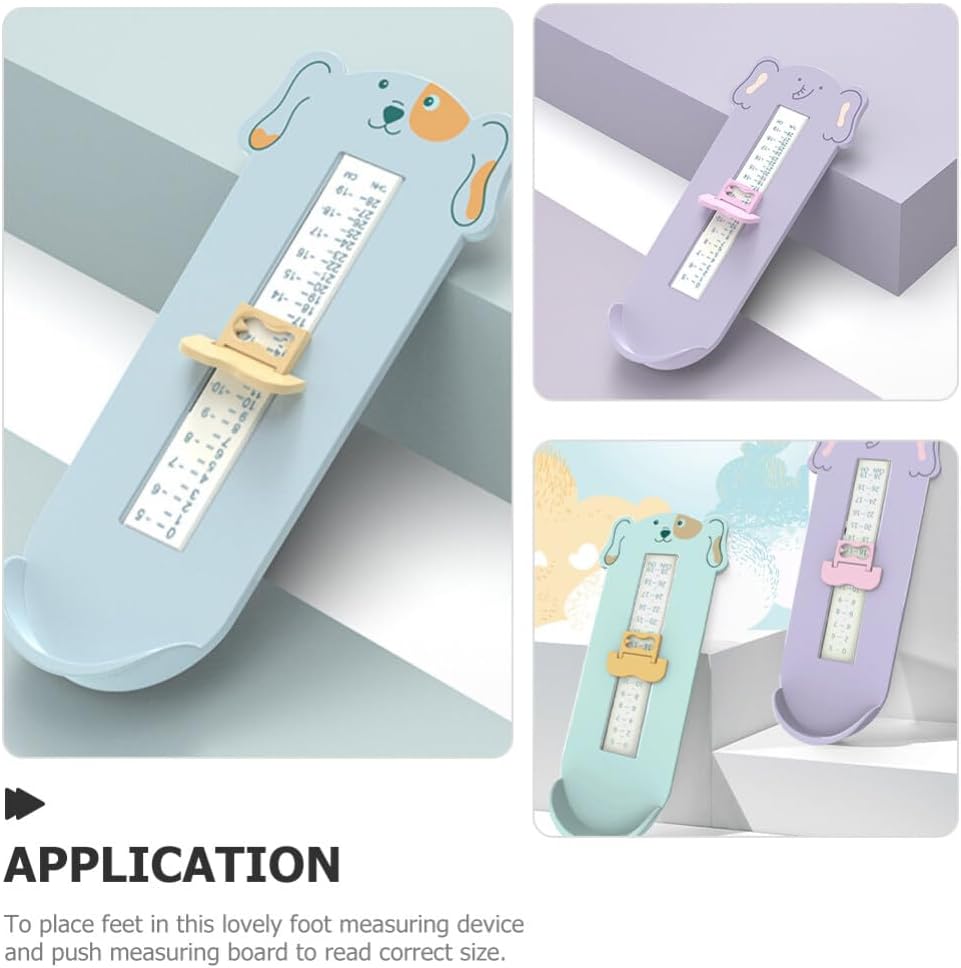 LIFKOME 2pcs Shoe Measuring Devices for Boys and Girls Accurate Foot Measurement Gauge Ruler for Boys and Girls Shoe Measuring Tool for Growing Feet